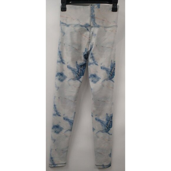 Terez High Waisted Ankle Leggings size Small Compression Yoga Marble Swirl NEW - Picture 4 of 5